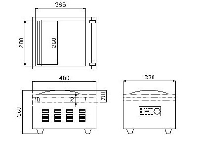 Tabletop vacuum sealer